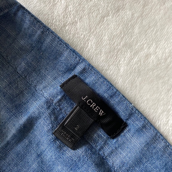 J Crew Chambray Embellished Top - Picture 5 of 6